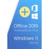 Windows 11 Home Key + Office 2019 Professional Plus Key - Package